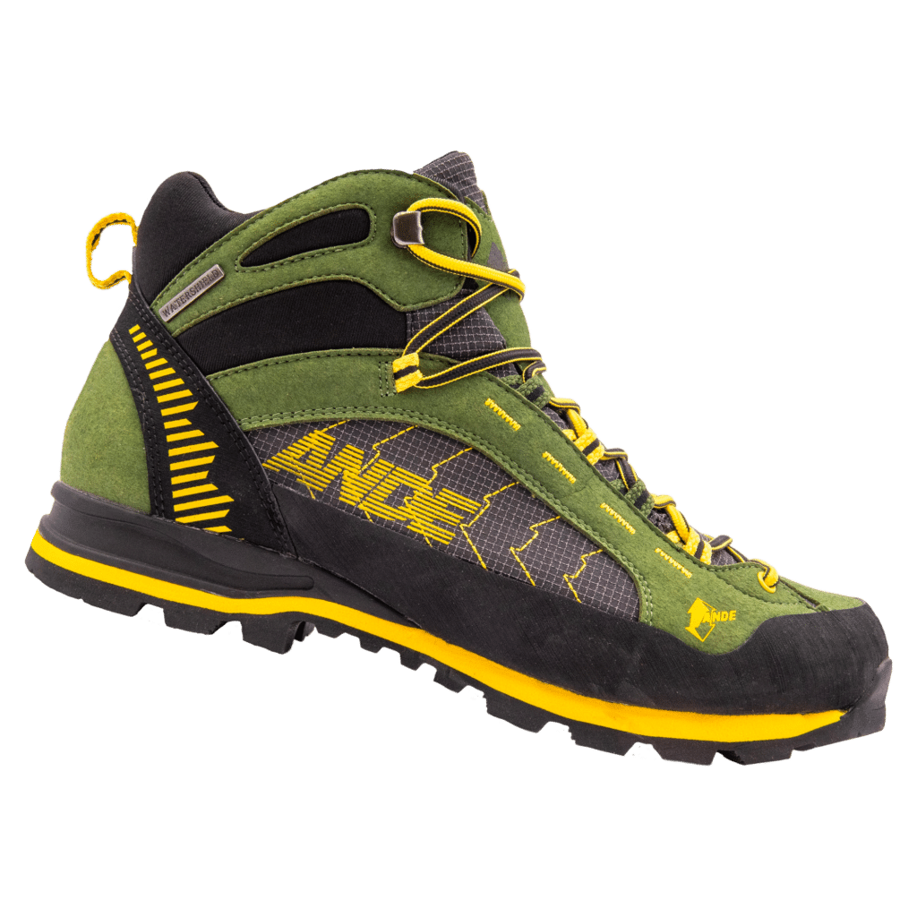 Scarpe da trekking Ande Dosdè mid waterproof con suola Vibram color verde foresta