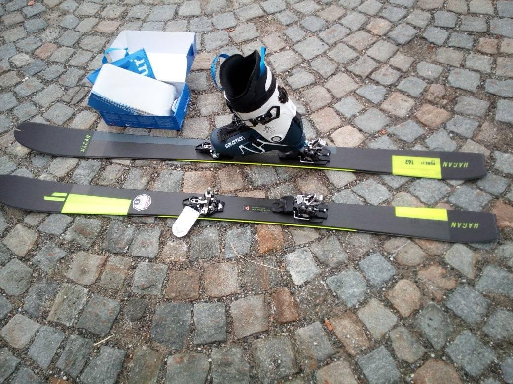 Set nuovo da sci sciapinismo (sci pelli attacchi e scarponi)