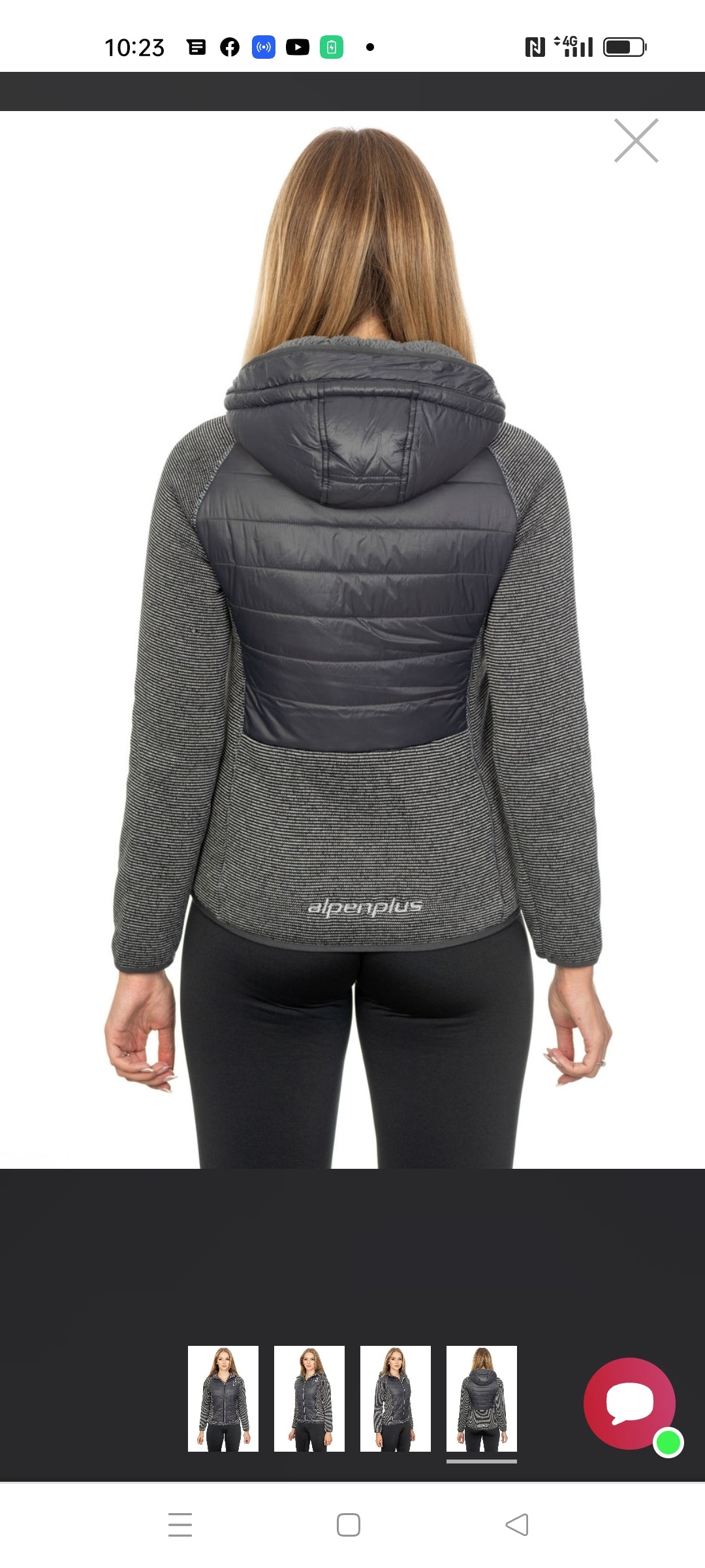 Piumino ovatta A+ Alpen plus da donna