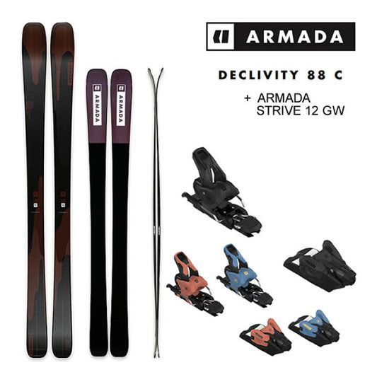 Sci Armada Declivity 88 C allmountain skis anima in legno fianco dritto
