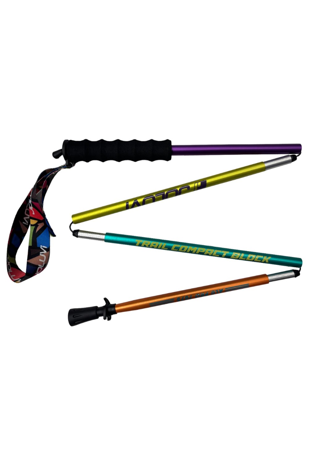 Bastoncini da Trekking Joluvi Trail Compact Multicolor