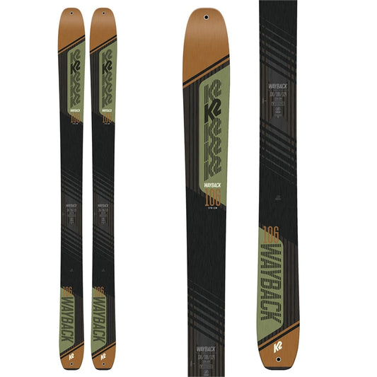 Sci da scialpinismo K2 Wayback 106 anima in legno