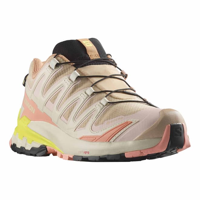 Scarpe Salomon XA PRO 3D v9 GORE-TEX beige rosato donna