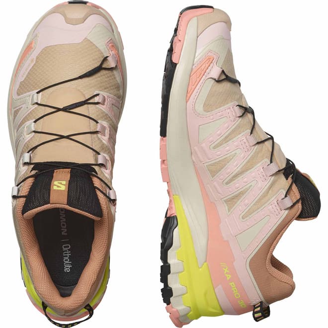 Scarpe Salomon XA PRO 3D v9 GORE-TEX beige rosato donna