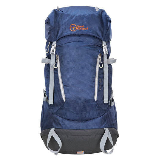 Zaino da sci scialpinismo trekking Great Escapes HL 55 Lt con protezione dorsale, porta sci e coprizaino