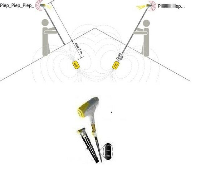 Sonda con ARTVA(arva) incorporato Pieps i-probe dispersi in valanghe i probe